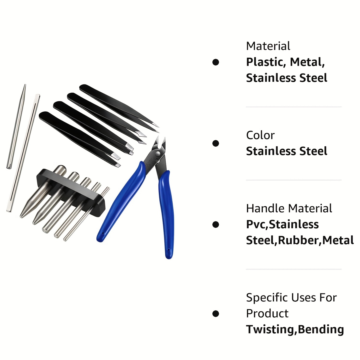 17Pcs Metal Model Tools Kits for Basic Model Building Electronics