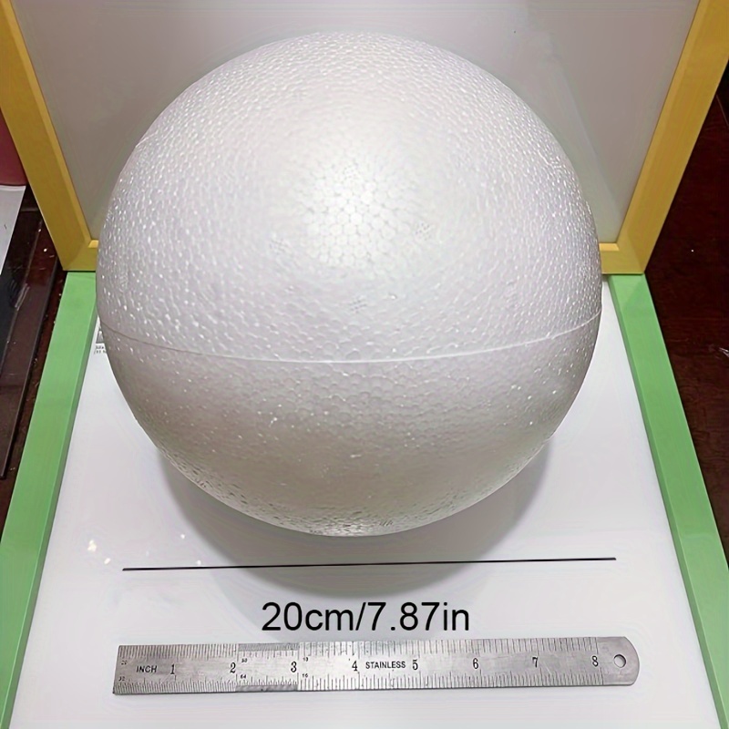 30PCS Solid Foam Balls White DIY Handmade Making Art Crafts Supplies 2CM  4CM