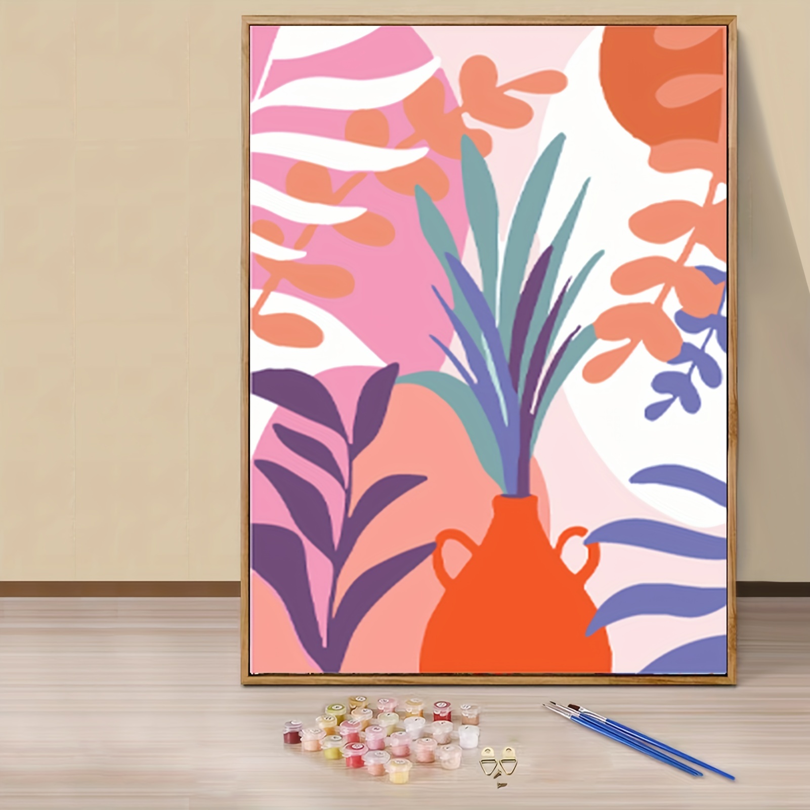 Abstract Flowers Art - Paint By Numbers - Painting By Numbers