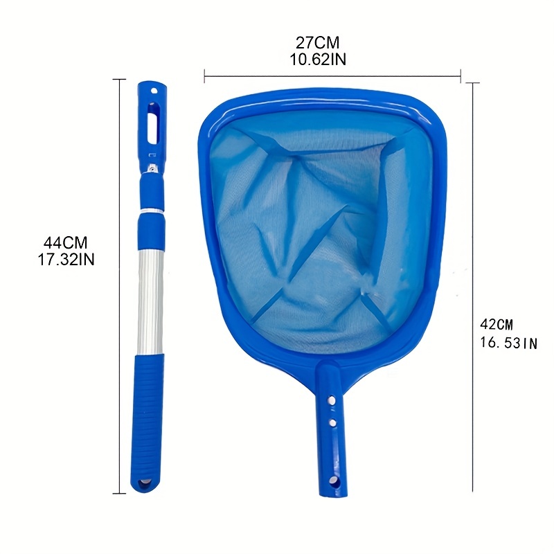 Pool Skimmer Pool Net 3 Section Pole Pool Skimmer Net Fine - Temu