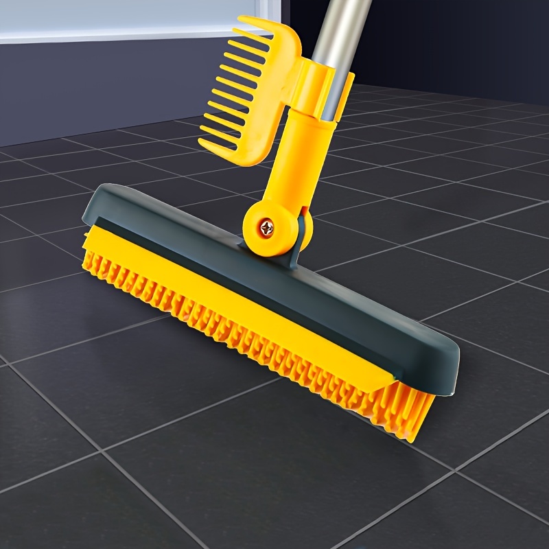 Scrub Brush Long Handle Tile Floor Crevice Grout Brush Cleaning Rotatable  Brush