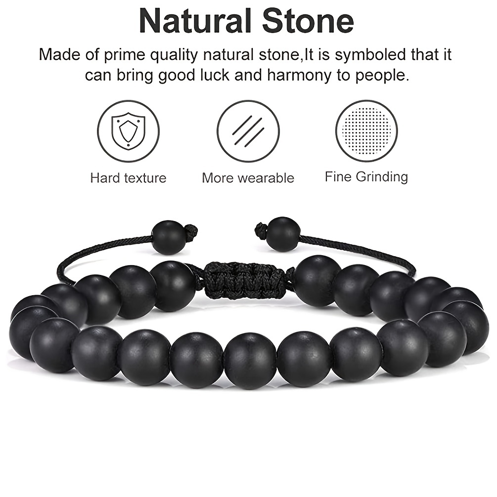 Men's Adjustable Rock Bracelet For Stress Relief