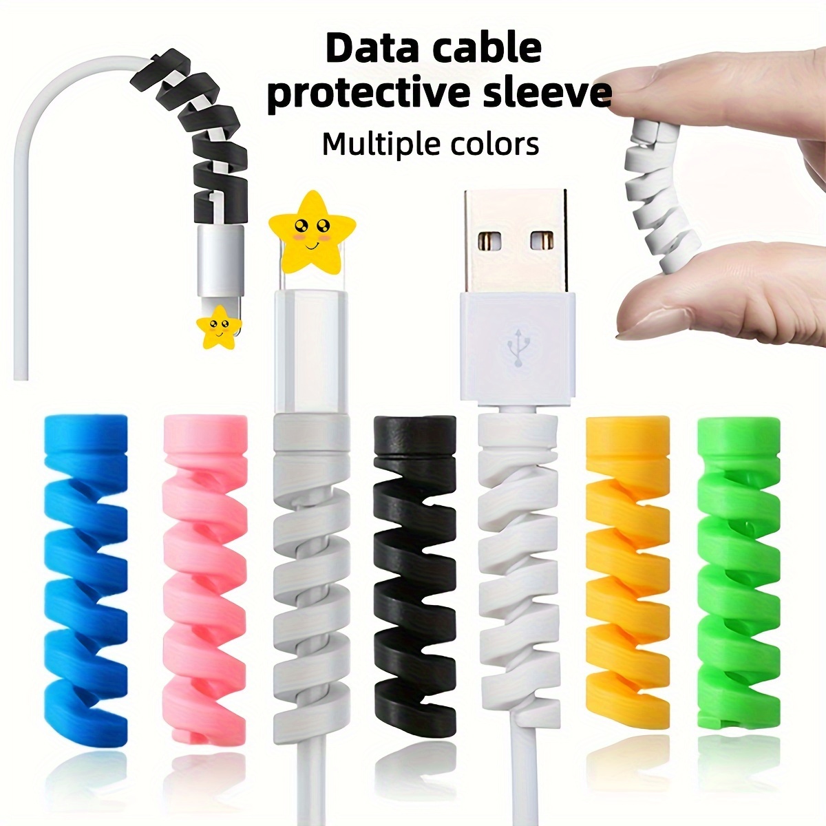 Flexible Cable Protector Spiral Cable Wraps Management - Temu