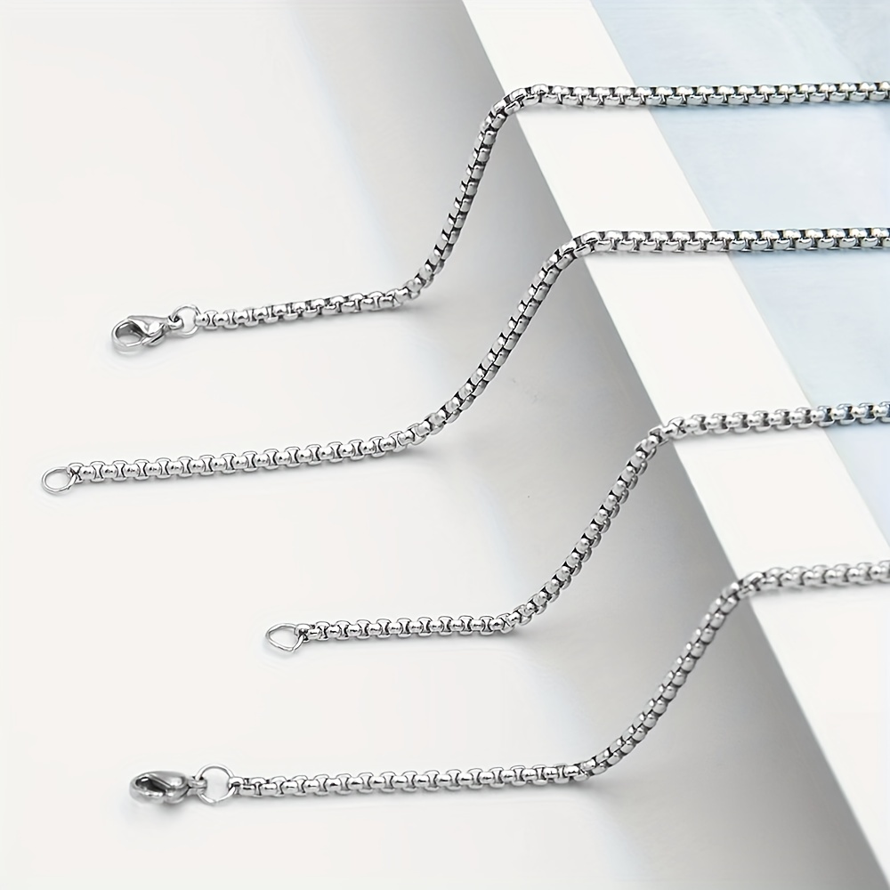 Men's Minimalist Stainless Steel Chain Necklace Accessories