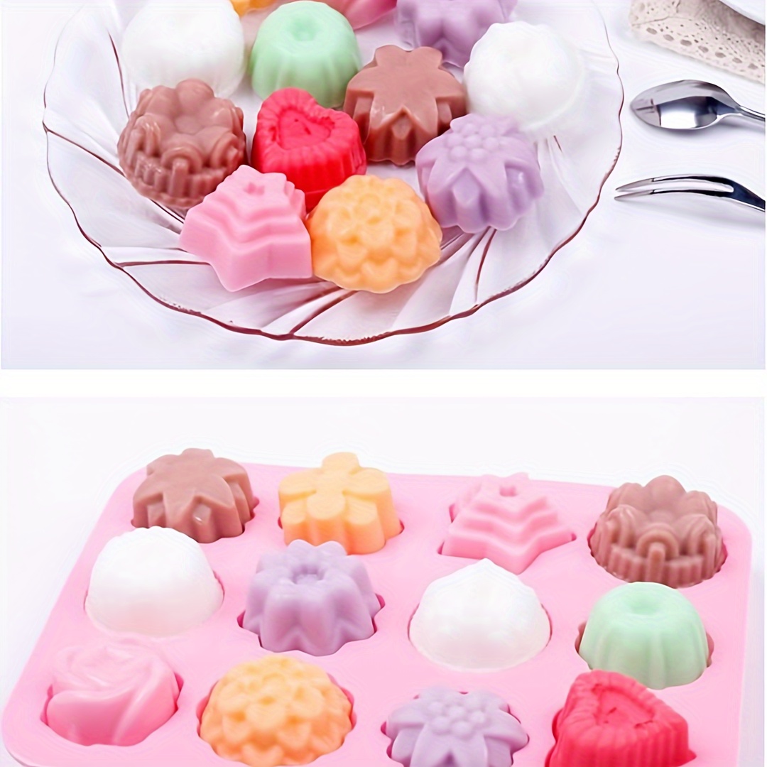 Silicone Chocolate Molds Flowers Shape Cake Candy Mould Jelly Ice Tray  Candy Molds, Chocolate Molds, Silicone Molds, Soap Molds, Silicone Baking  Molds 