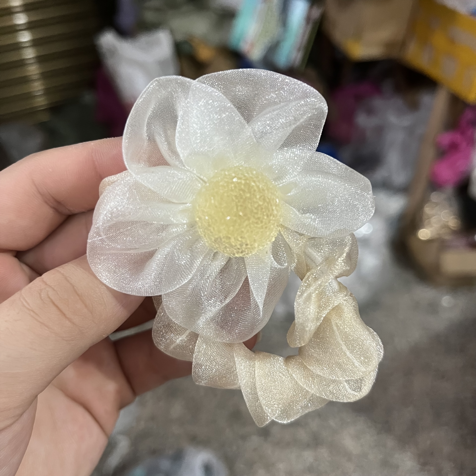 Gomas Pelo Flores Elegantes Coreanas Lazos Pelo Niñas - Temu