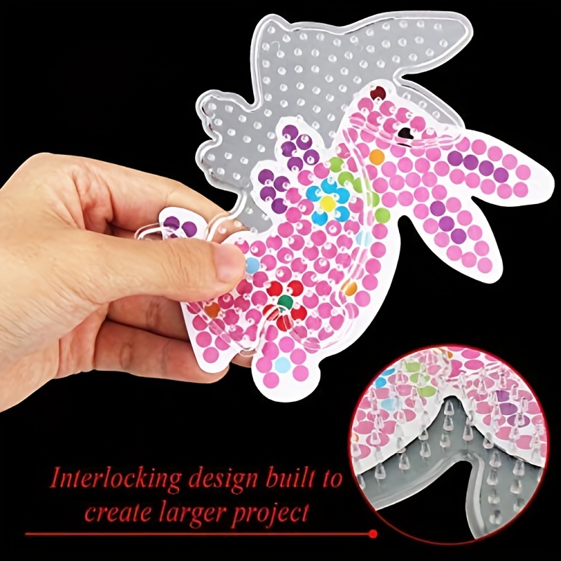 Buy WXLAA Perler Beads Boards, Clear Pegboards for 5mm, Hama Fuse Beads  Board for Kids DIY Craft, Dolphins Online at desertcartKUWAIT