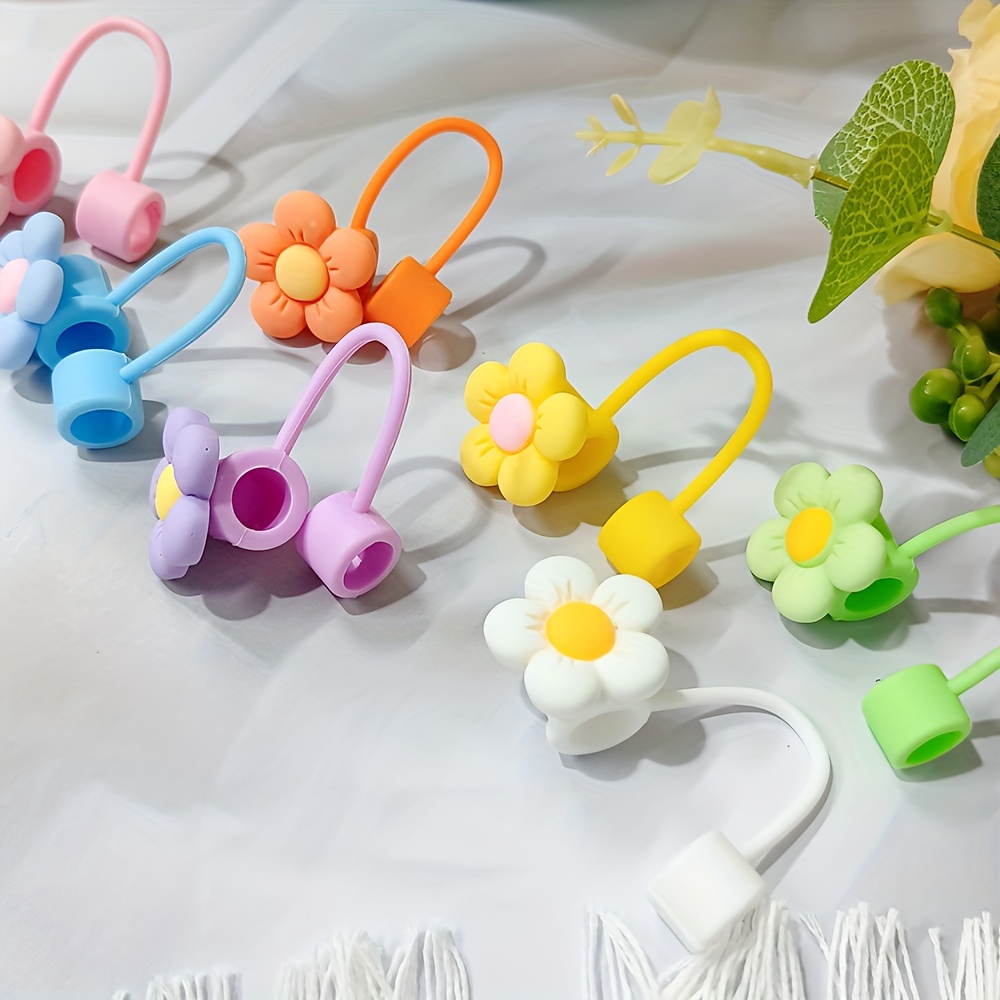 Cute Straw Covers For Stanley Cups, Straw Topper Accessories For Stanley,  Colorful Flowers Straw Protectors Tips Cover, For Reusable Drinking Straws  - Temu Croatia