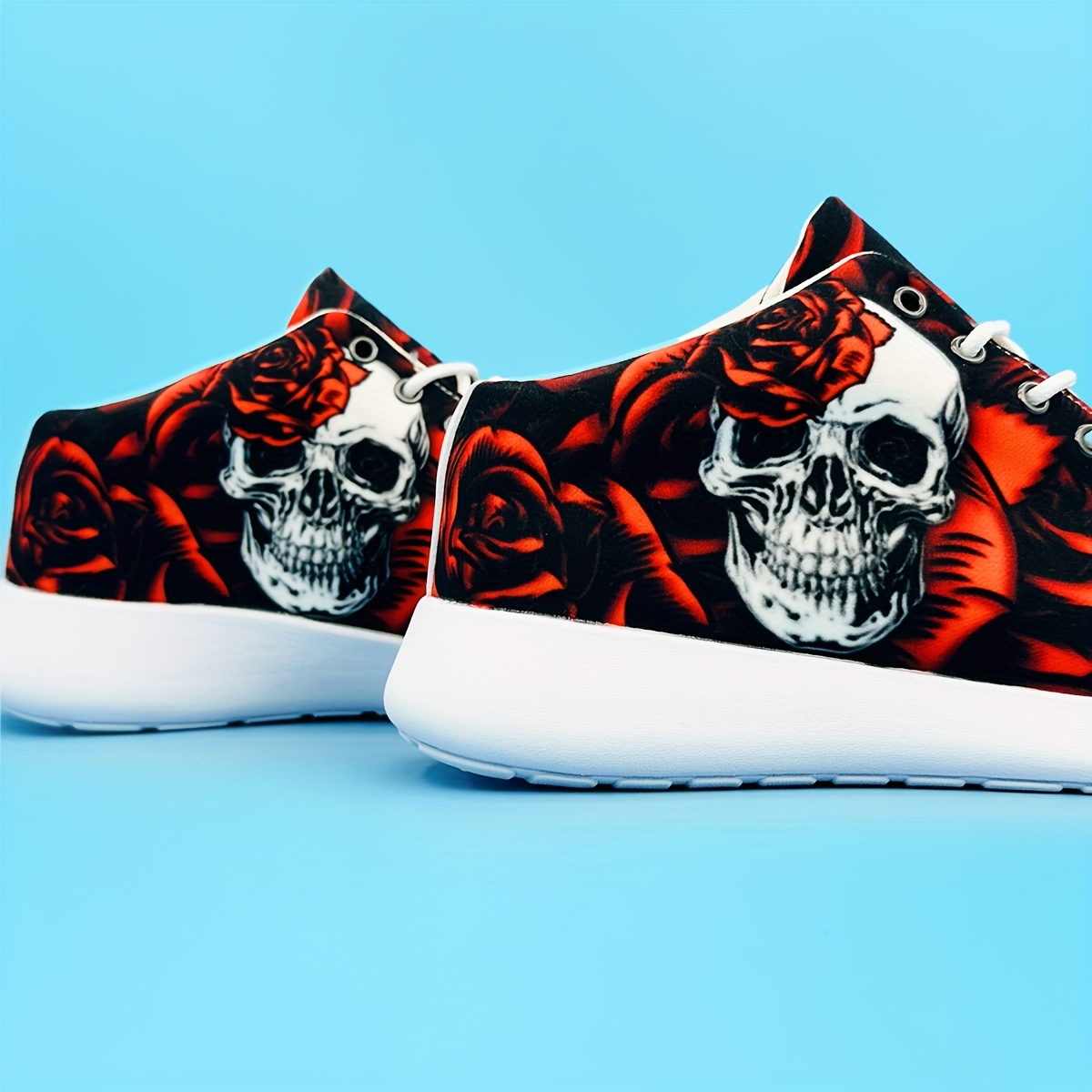 Mens shoes with skulls on clearance them