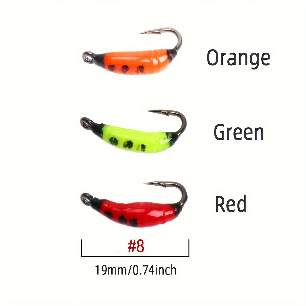 5/6pcs Bionic Earth Worm Fly Nymph Bugs For Trout Perch Bluegill Whitefish,  Fly Fishing Lures