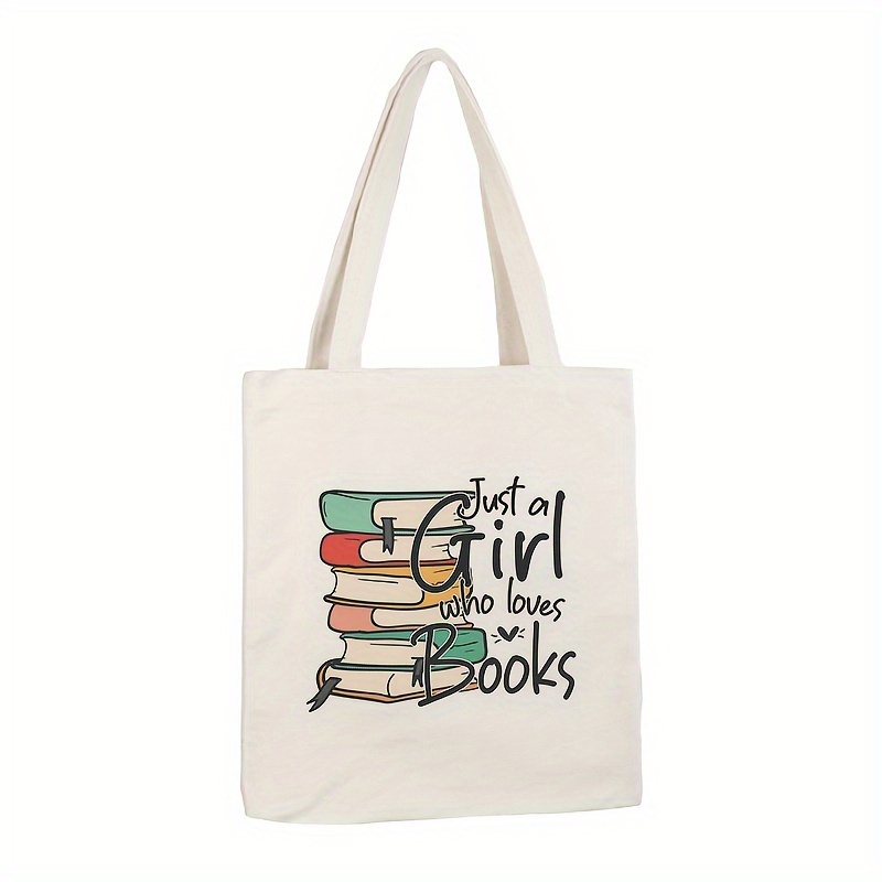 book print canvas tote bag aesthetic back school shoulder region name