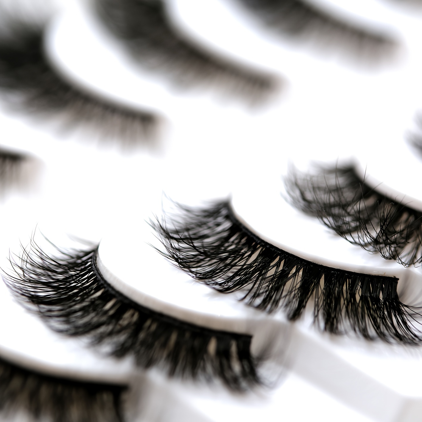 Cat Eye Lashes 3D Faux Mink Eyelashes Fluffy False Lashes Extension
