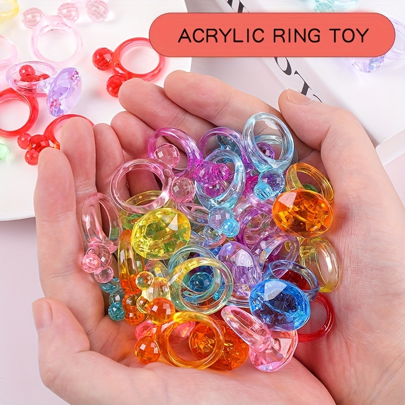 20pcs Assorted Kids/Children's RING BLANKS Bases Plastic Findings  Adjustable DIY 