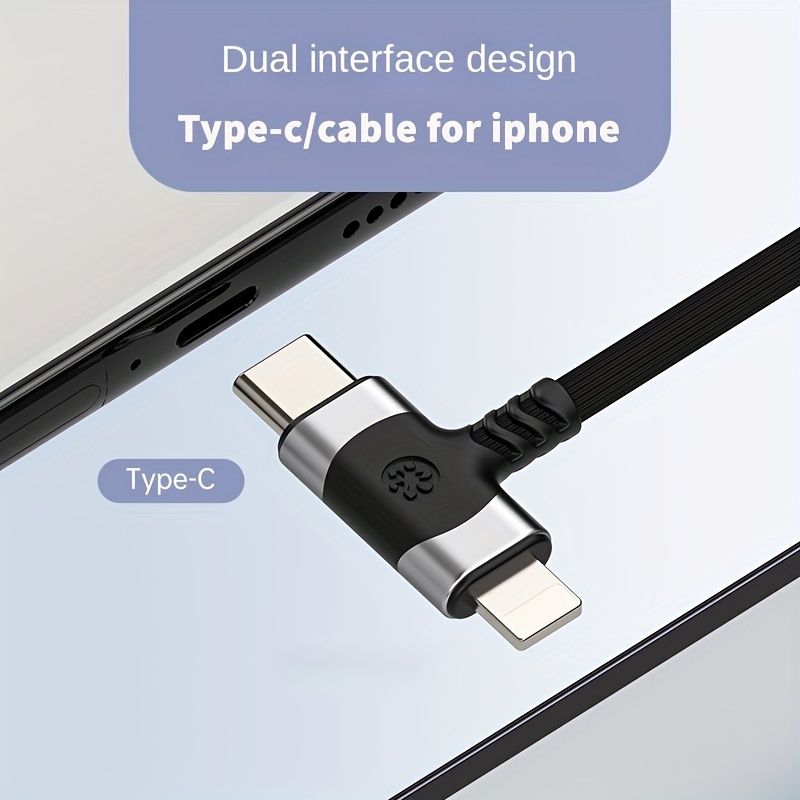 Mobile Phone For Iphone Elbow Listening Line Control Adapter To Adapter  Cable [2 Adapters] / [ Adapter Cable For Iphone] - Temu Philippines