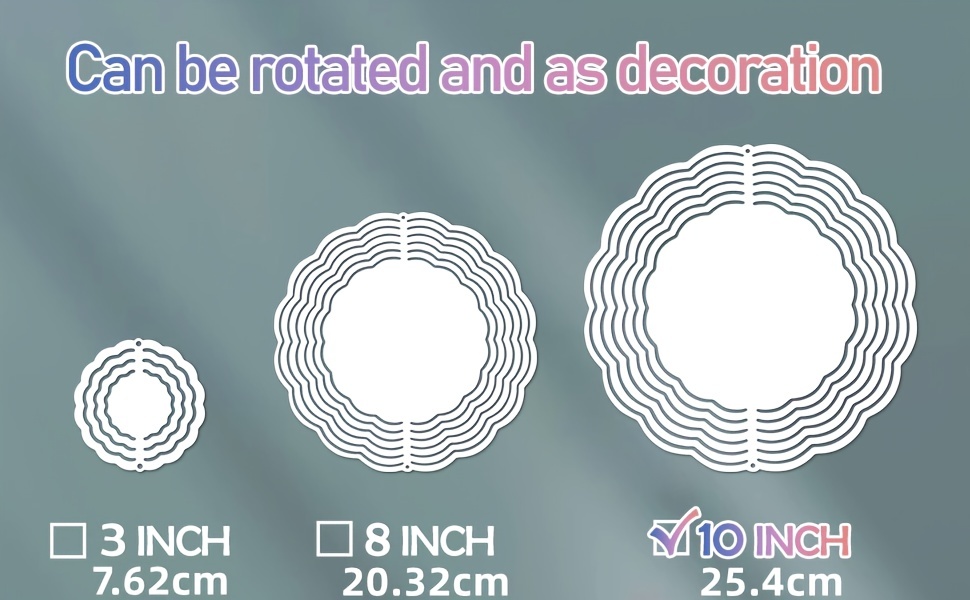 Double-Sided Snowflake Sublimation Blanks Aluminium Wind Spinner