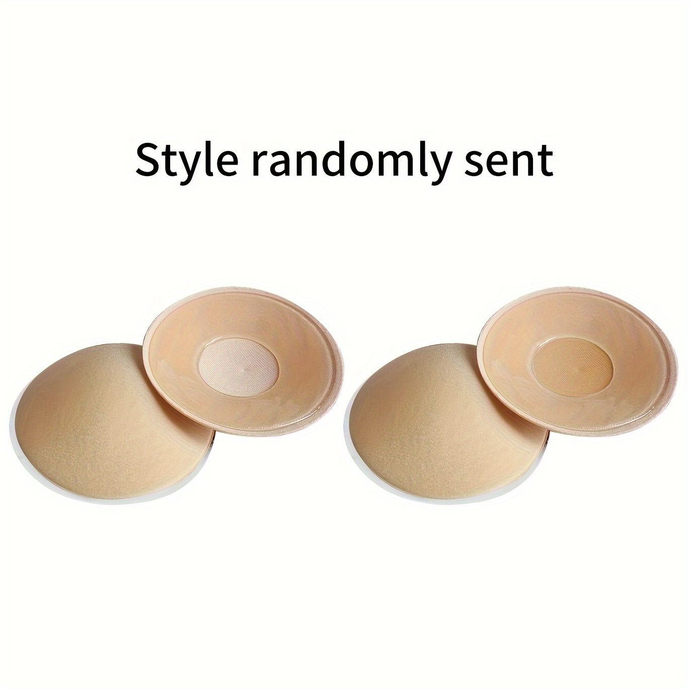 1 Pair Self Adhesive Reusable Silicone Fake Nippls Breast Form Bra Pads  Covers