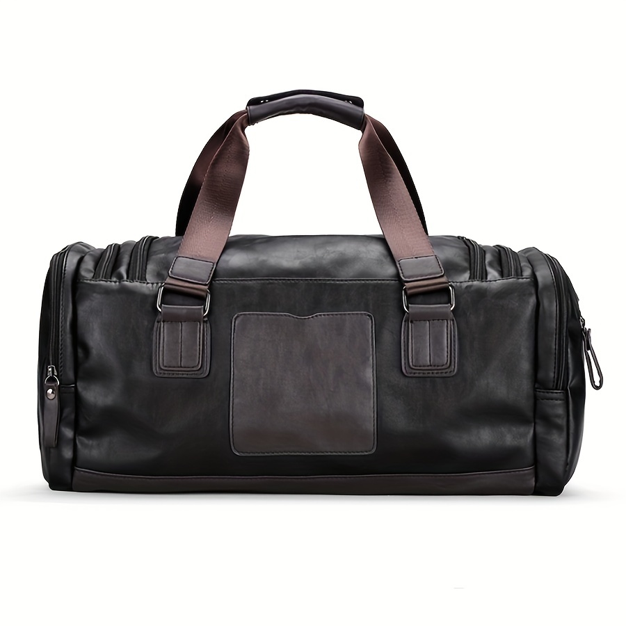 Men's Travel Duffel Bag Large Capacity Portable Travel Bag Pu