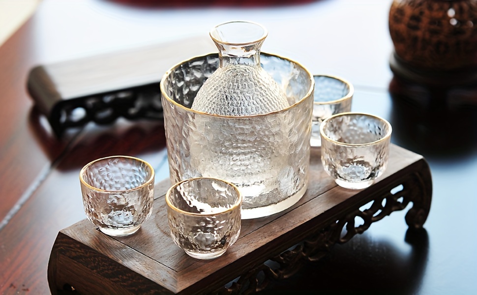 Japanese Sake Set Including 1 Sake Pot 4 Sake Cups 1 Bowl - Temu