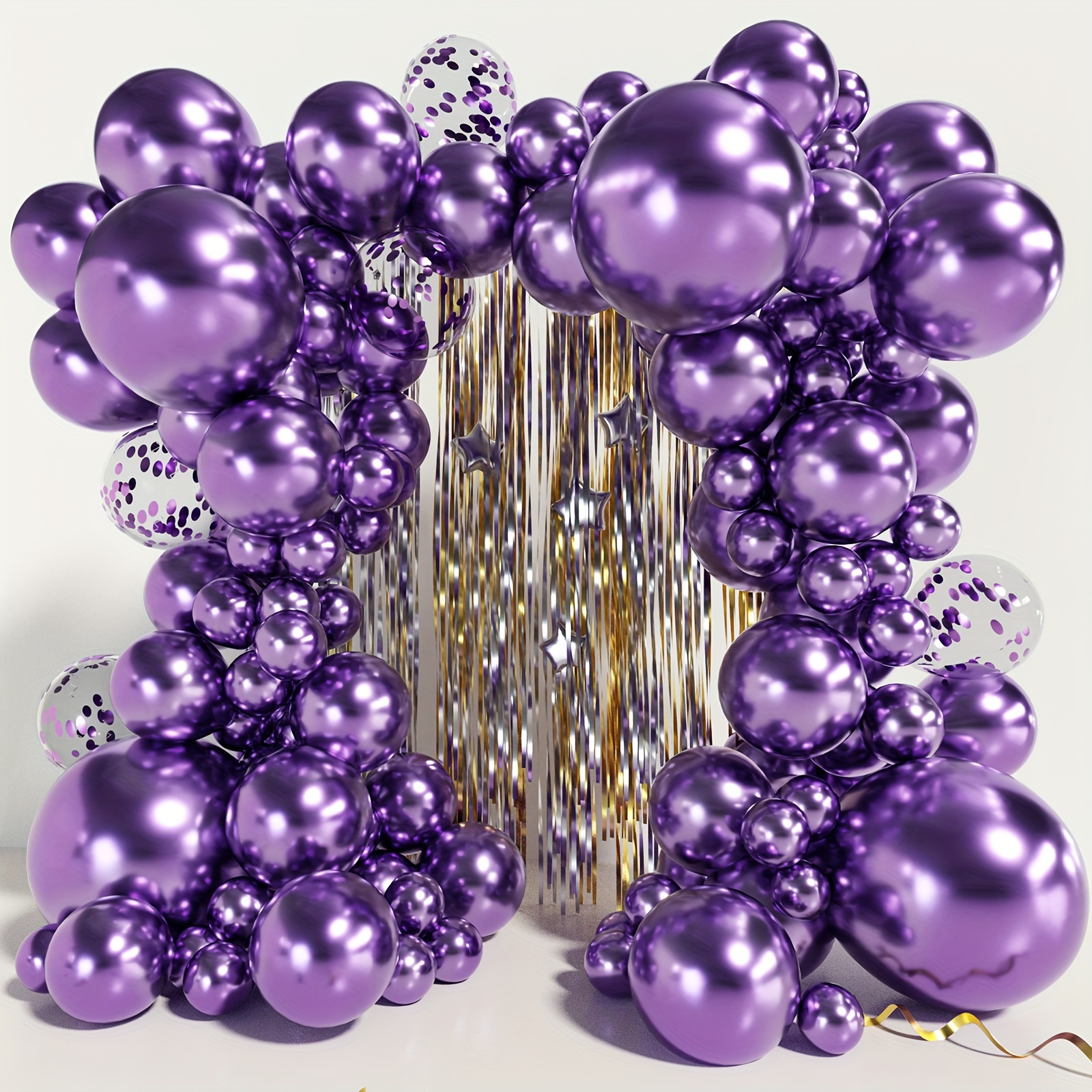 Purple 18th Birthday Decorations, Pastel Purple Balloons HAPPY BIRTHDAY  Banner