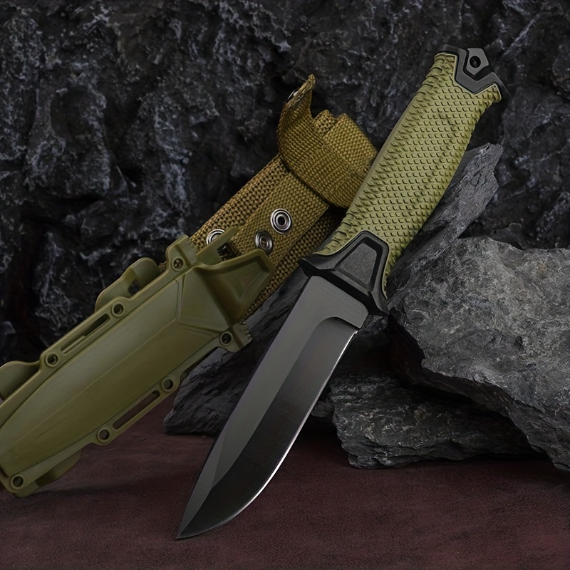 Outdoor Survival Straight Knife Portable Small - Temu