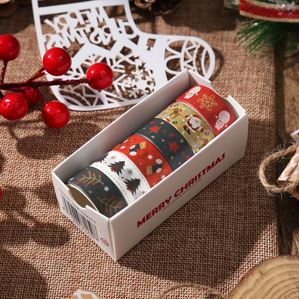 Christmas Washi Tape Gold Foil Washi Tape Perfect For Bullet - Temu