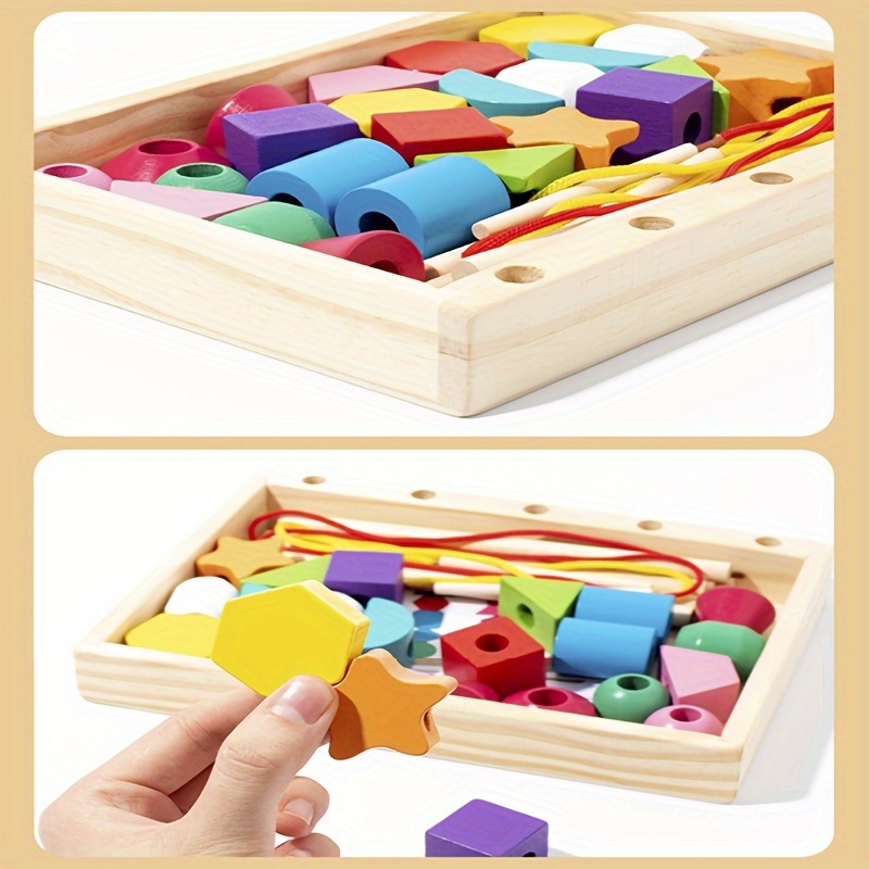 Children's Montessori Sensory Enlightenment And Puzzle Set: - Temu