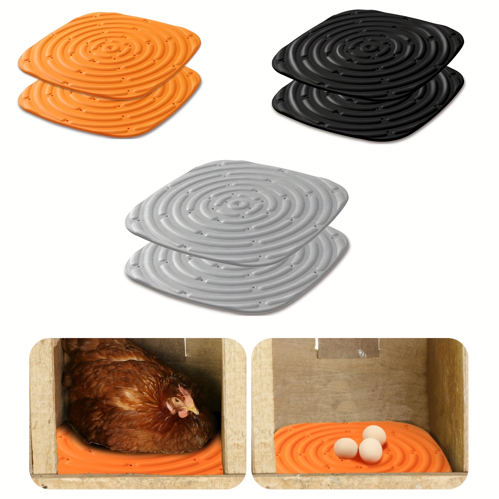 

2pcs, Washable Chicken Nesting Pad Nesting Box Liners Soft And Durable Chicken Box Nesting Mat Reusable Chicken Bedding Portable Chicken Coop Accessories