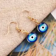 creative devils eye design dangle earrings retro hip hop style personality gift for women girls daily casual details 4