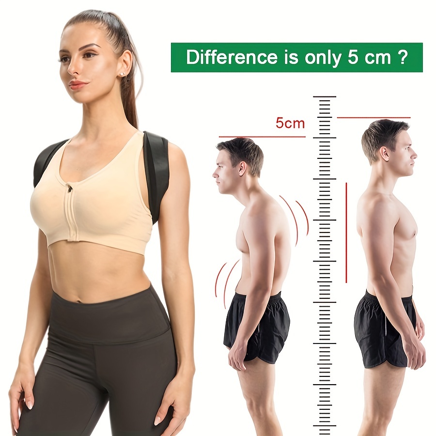 Weight One Size Posture Corrector Women Men Adjustable Back - Temu