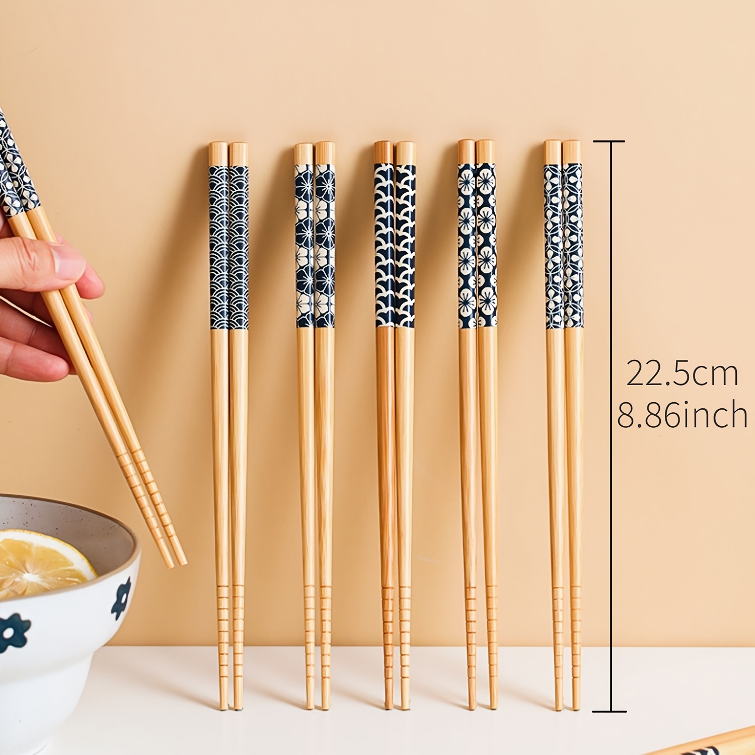 2 Pairs Wooden Chopstick Unique Design High Quality Handmade Wood Chopsticks  Eco Friendly 