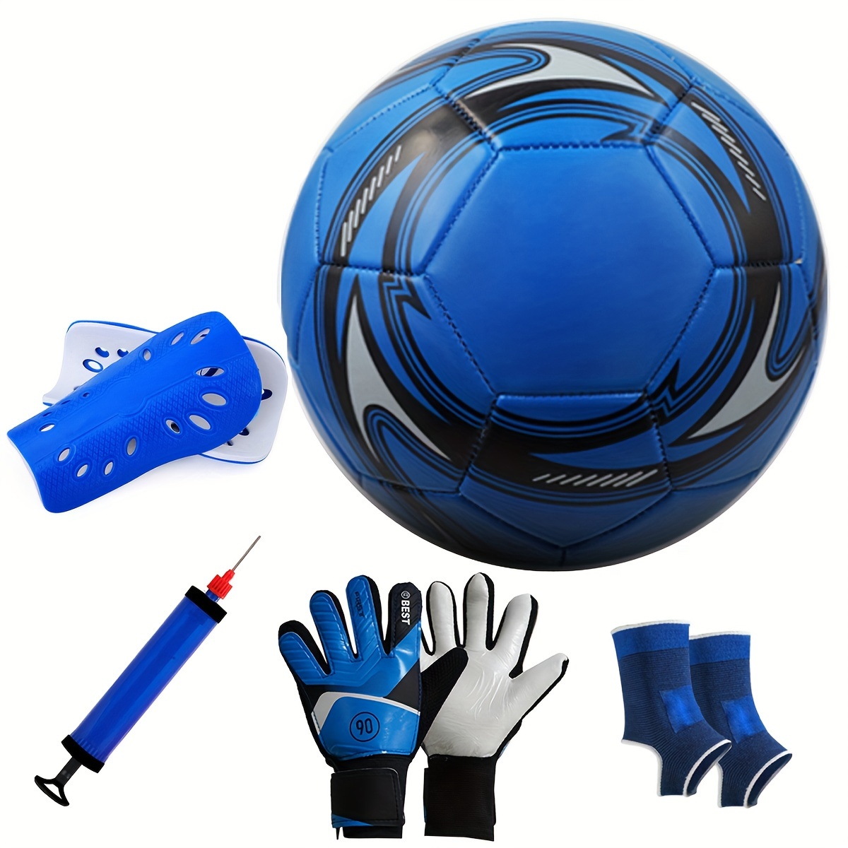1 Set Fútbol Pu Resistente Desgaste Kit Entrenamiento Fútbol - Temu