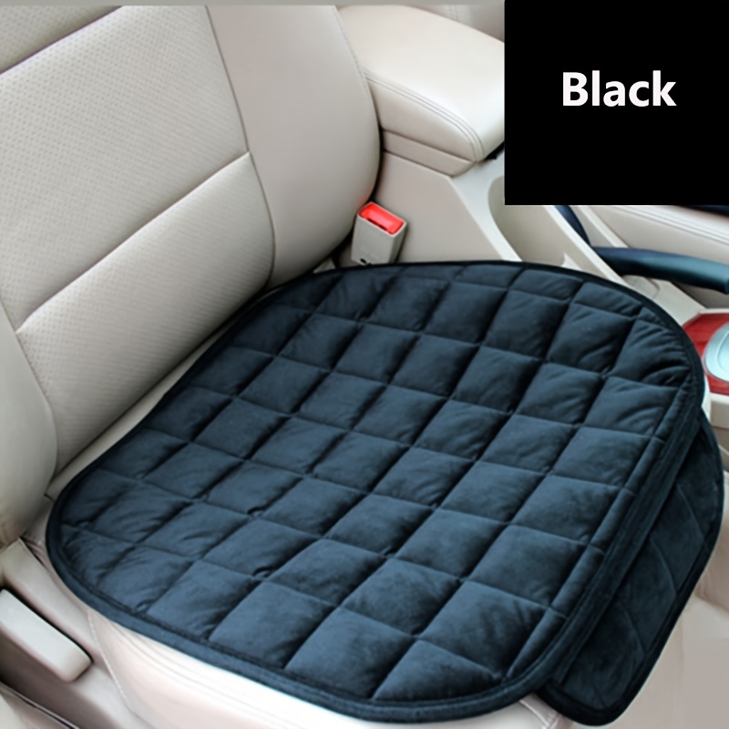 Plush Plaid Thicken Warm Car Seat Cushion Pad Car Seat - Temu