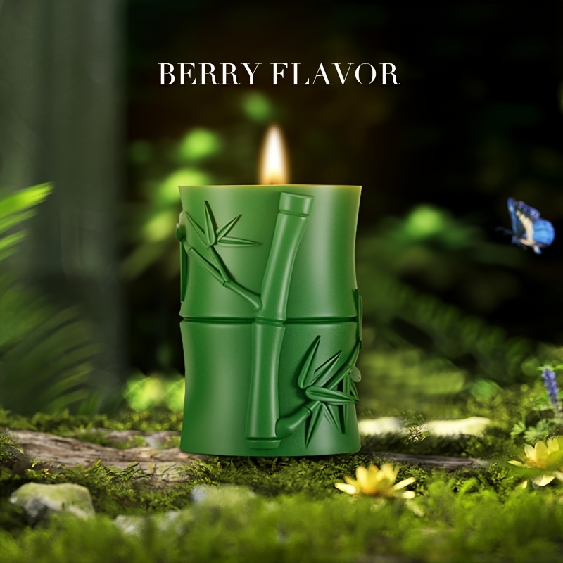 Bamboo Shape Candle Soy Wax Scented Candle Fragrance - Temu