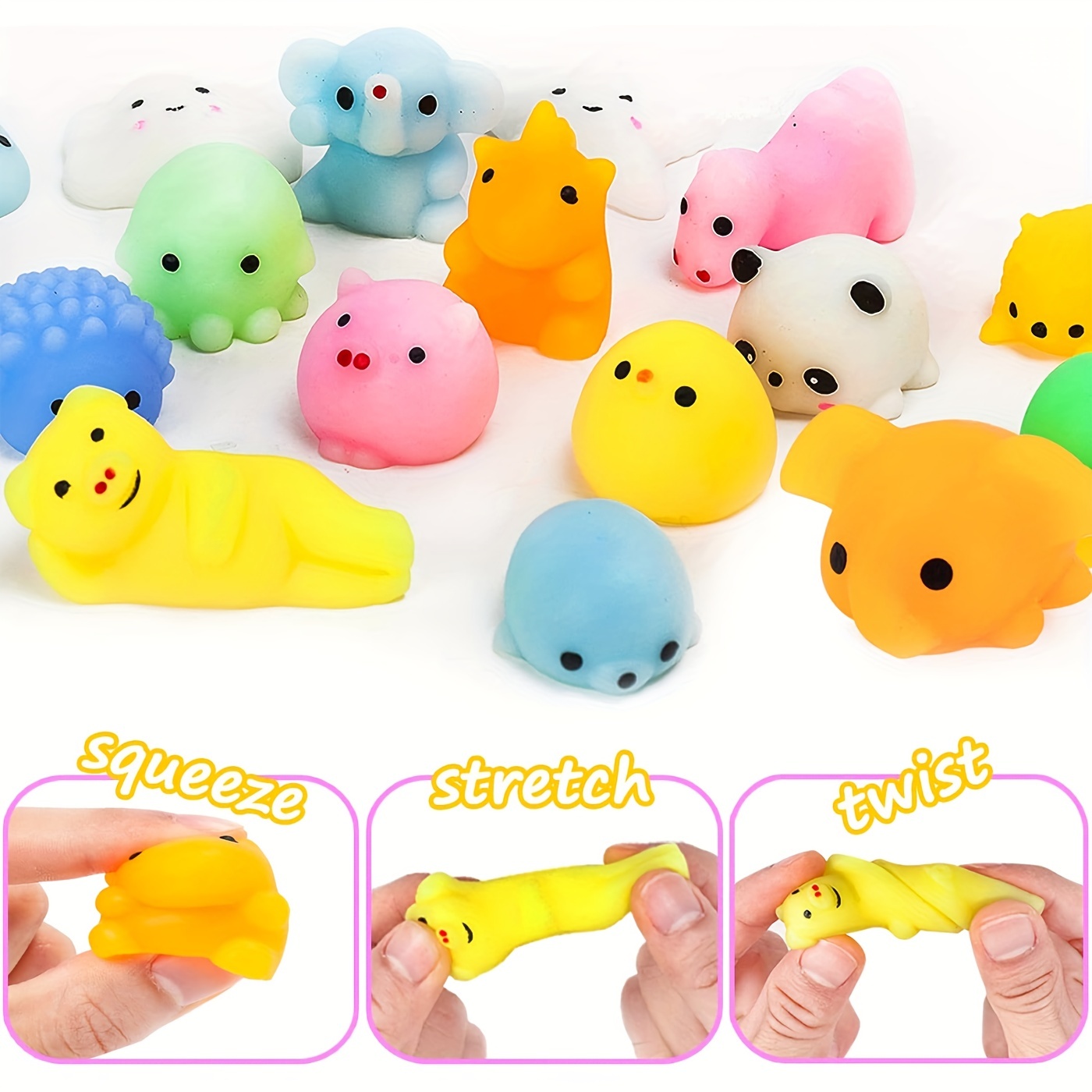 Mini Squishy Toys Kids Party Favors Random Animals Mini - Temu