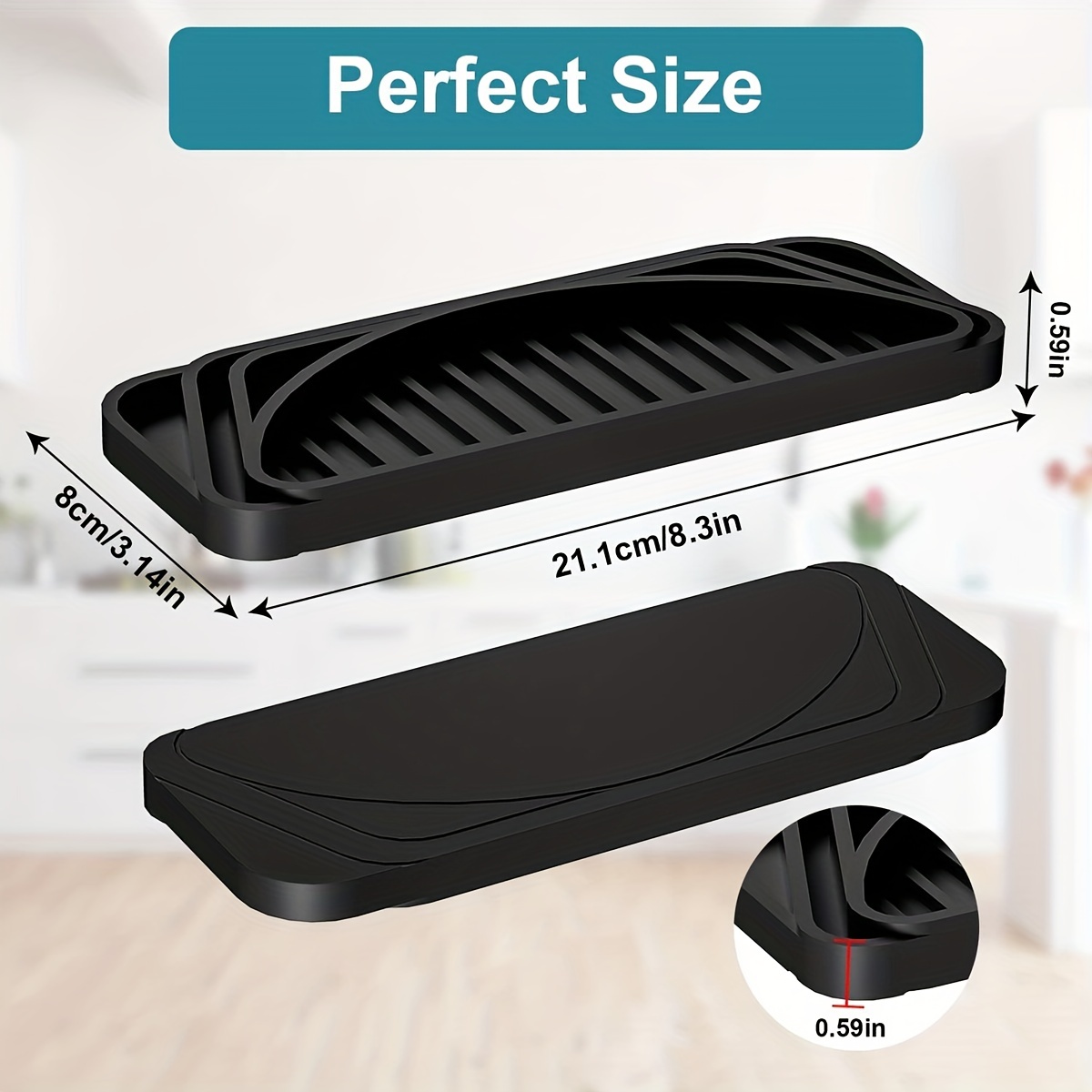 Refrigerator Drip Tray Spillproof Fridge Spills Water Pad for Drip  Collector