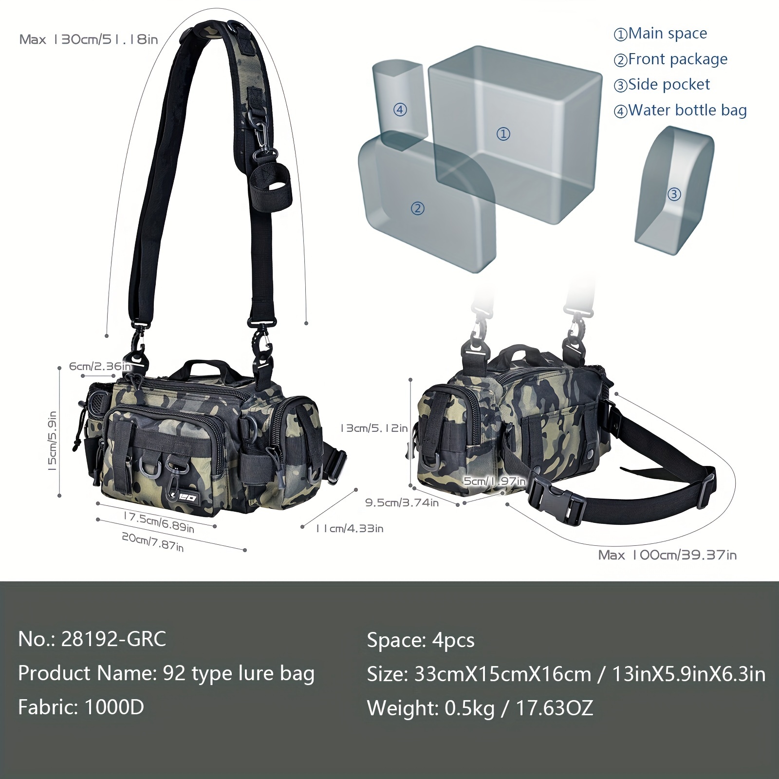 Prime Members: Calamus Fishing Tackle Bag w/ Padded Shoulder Strap (Khaki)