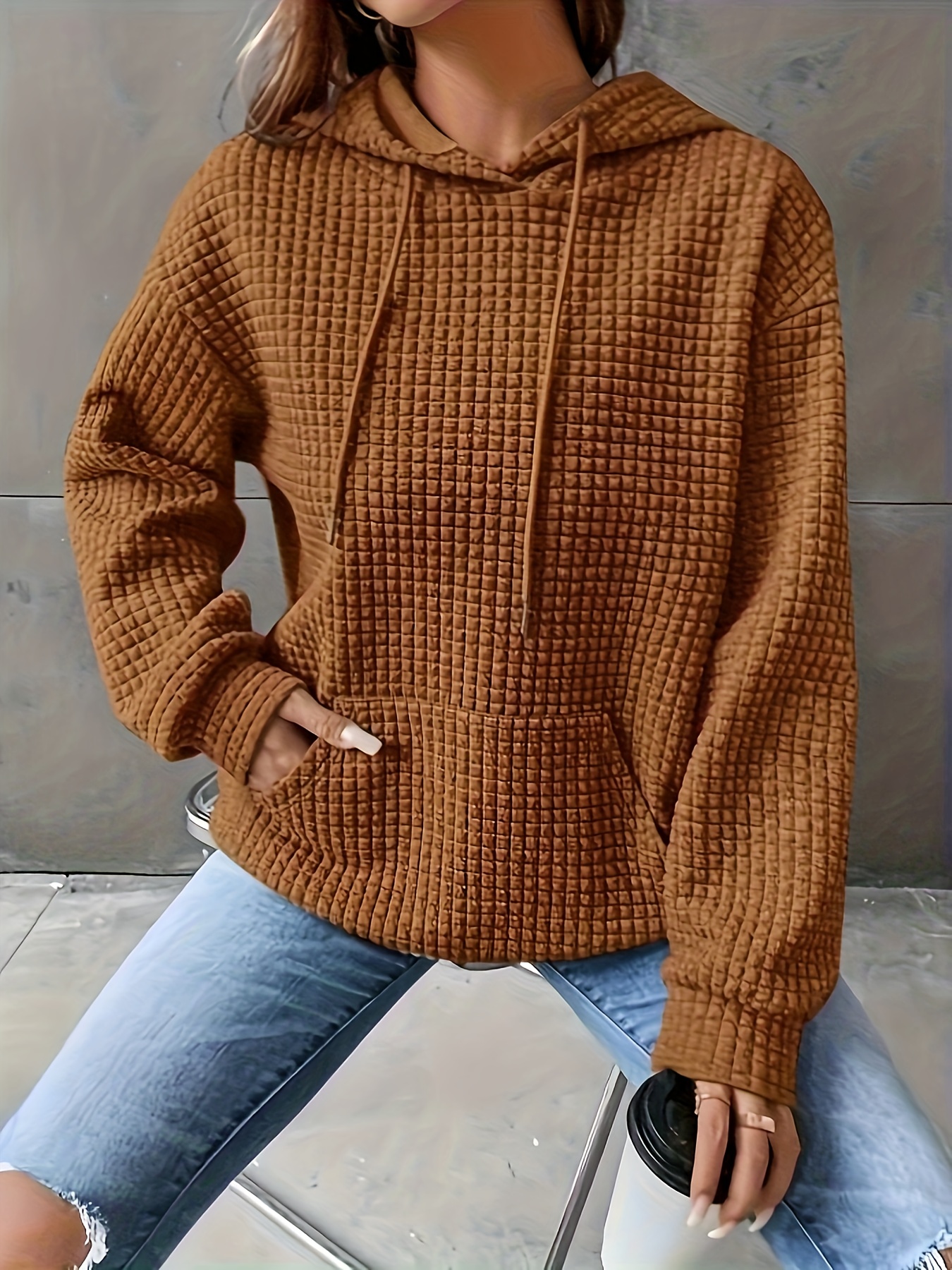 Solid Waffle Knit