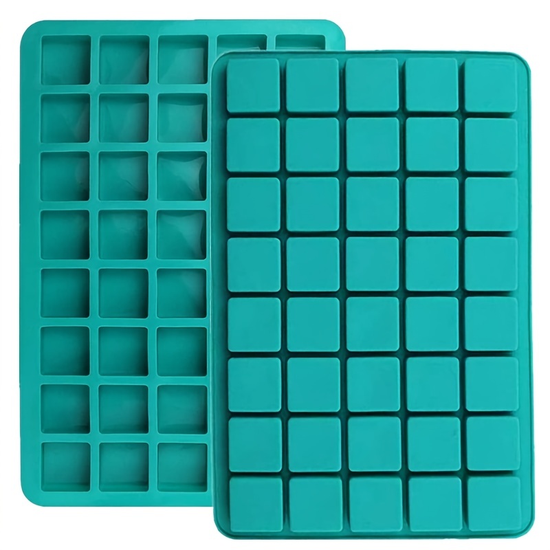 Square Caramel Molds 40-Cavity Chocolate Truffles Candy Molds Ice Cube  Tray, Pralines, Jelly Molds