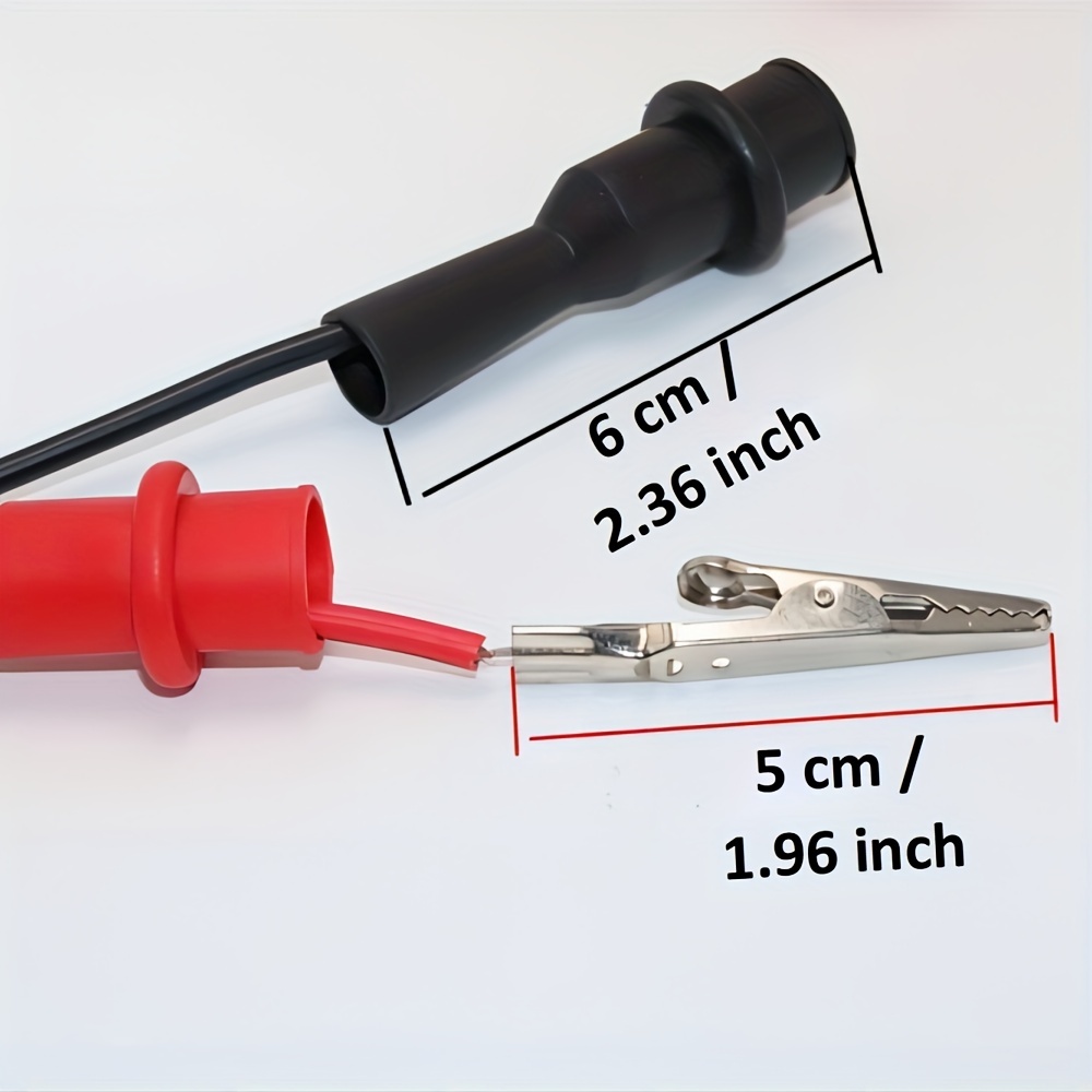 Multimeter Test 10a Leads Right Angle Banana Plug To - Temu