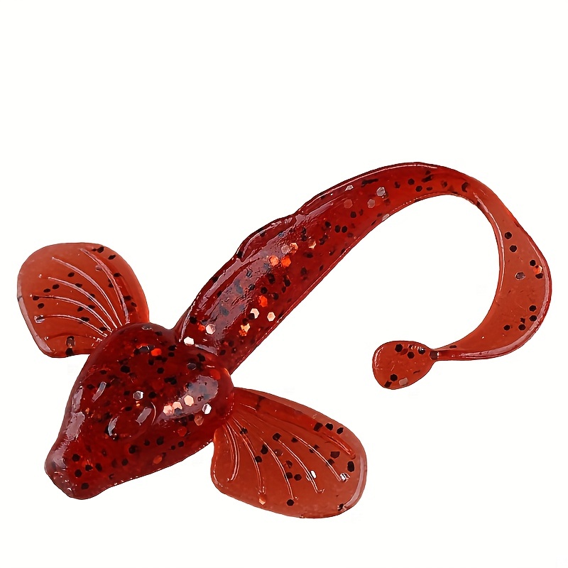 10PCS Silicone Worm Fishing Lure Soft Crank Bait T Tailpiece at Rs 1379.00, Fishing Lure