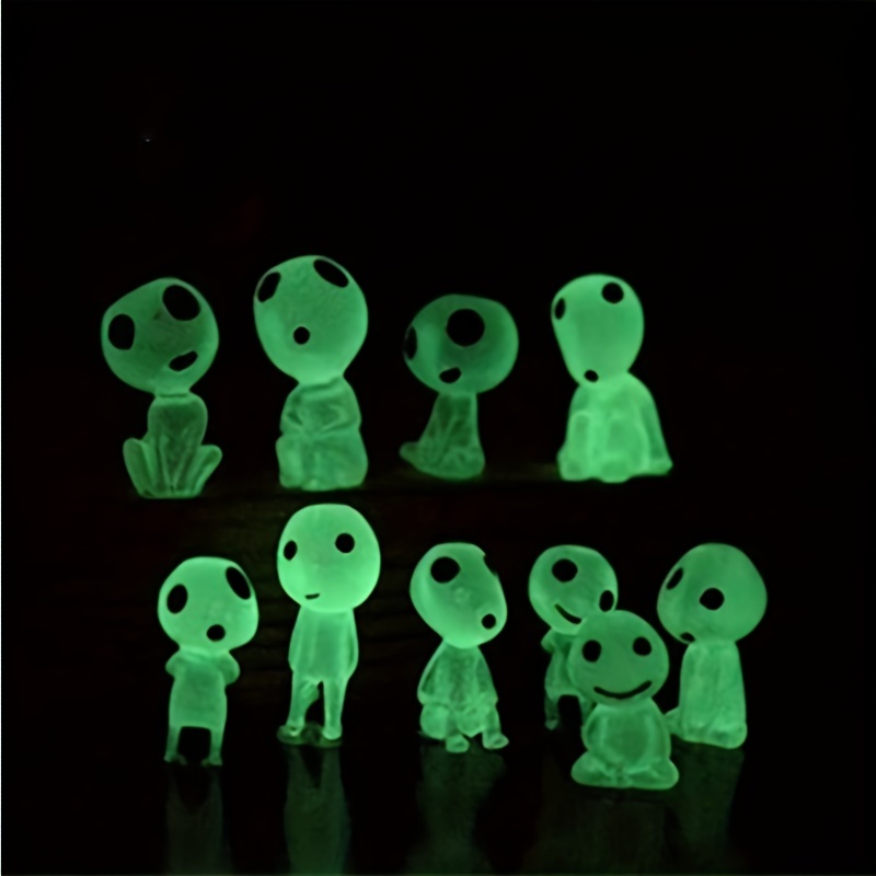 Glow In The Dark Alien Keychain, Black light Keychain, Key Ring