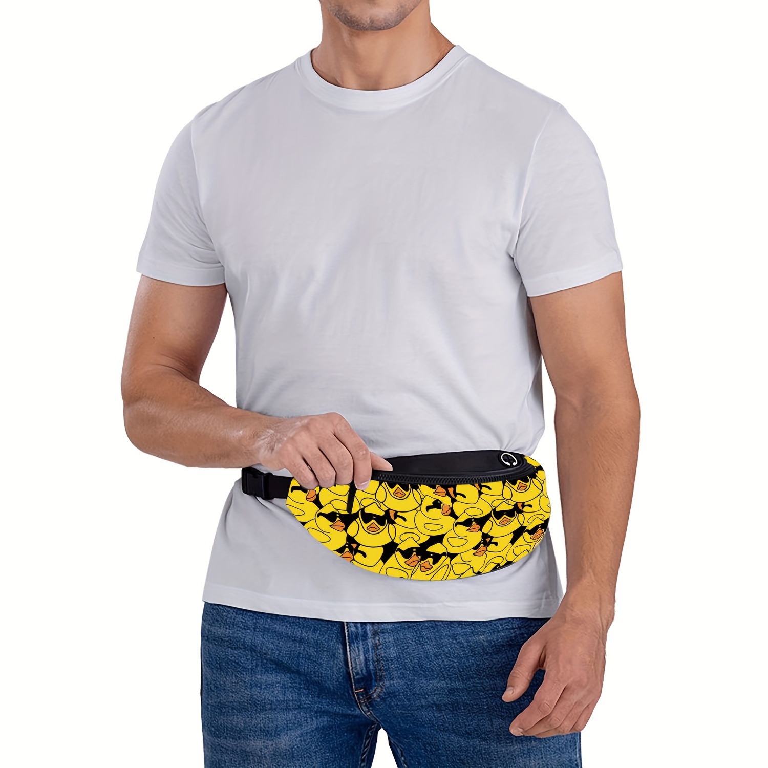 1pc mens small yellow duck fanny pack small sunglasses Temu