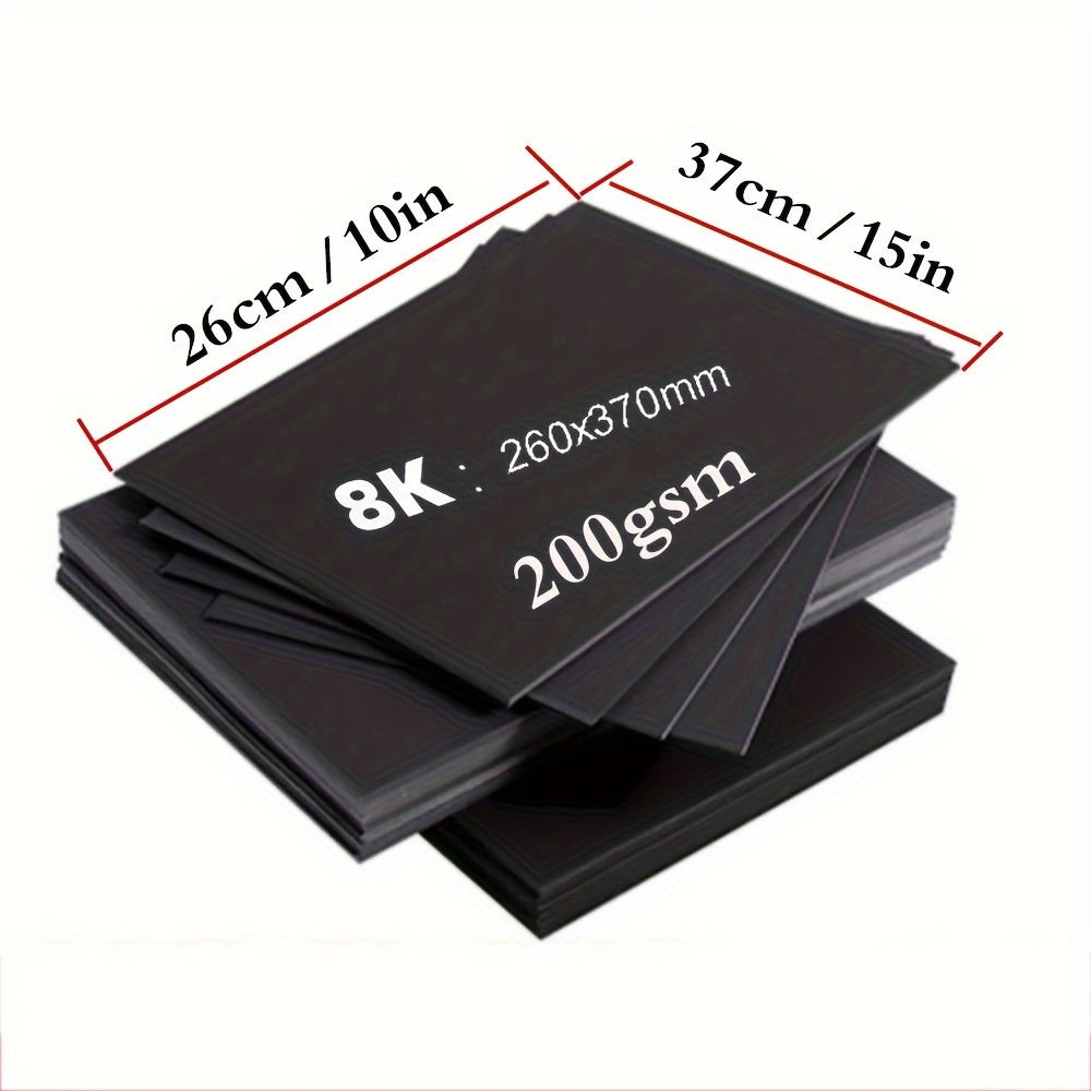 A4 Premium Black Heavyweight Paper Sketch Pad Sketch Book - Temu