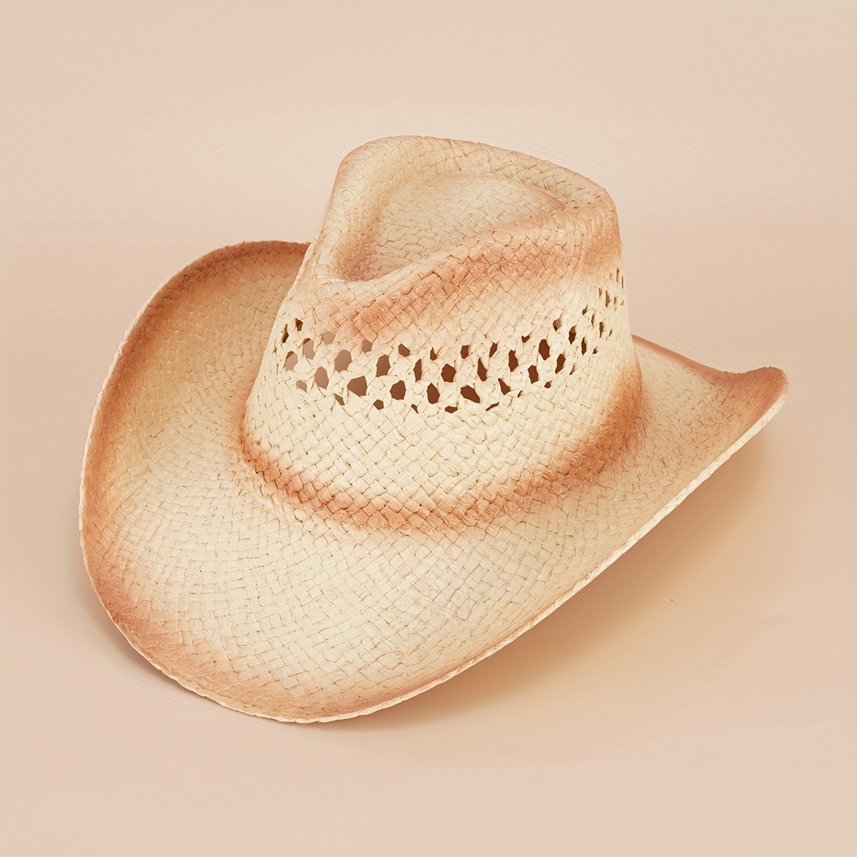 Denim Straw Hat Western Outdoor Sun Protection H