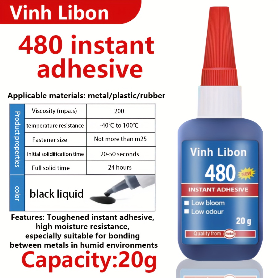 LOCTITE 401, 20G Super Glue, Low Viscosity, 20 g, Cyanoacrylate, Humidity