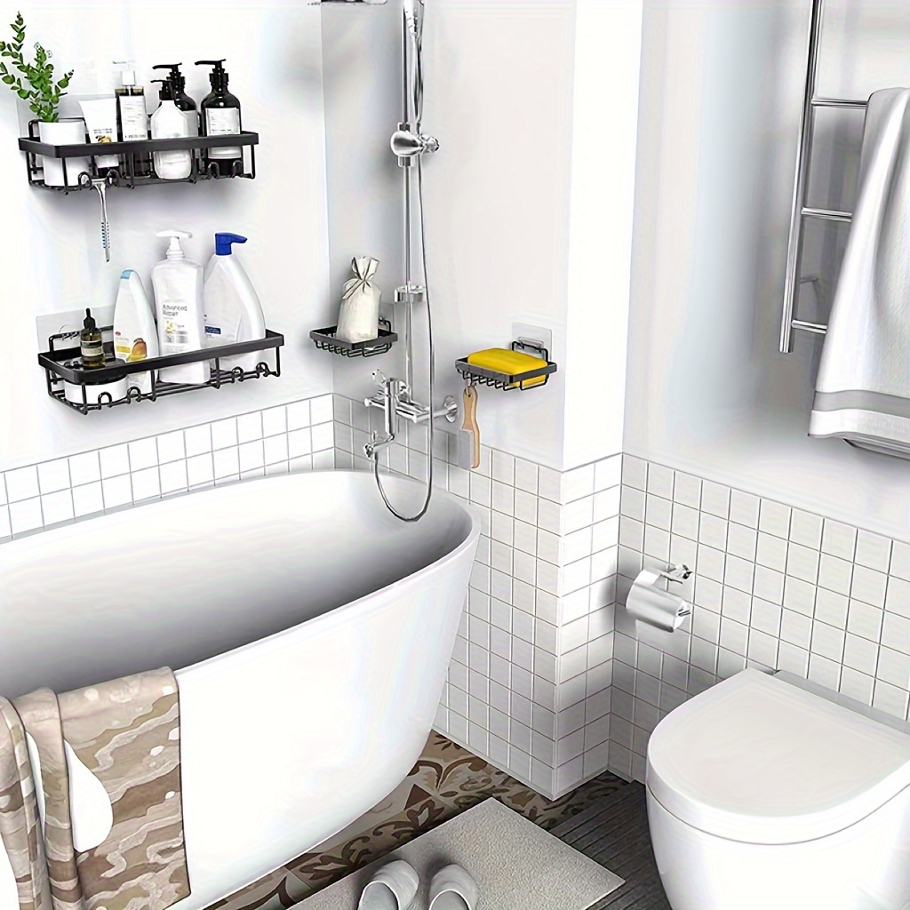 Rustproof Shower Corner for Bathroom Bathtub Storage Organizer for
