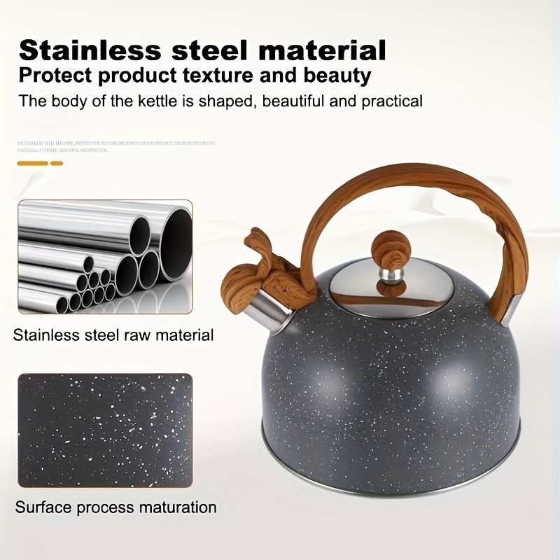 Stainless Steel Stovetop Tea Kettle Portable Kettle - Temu