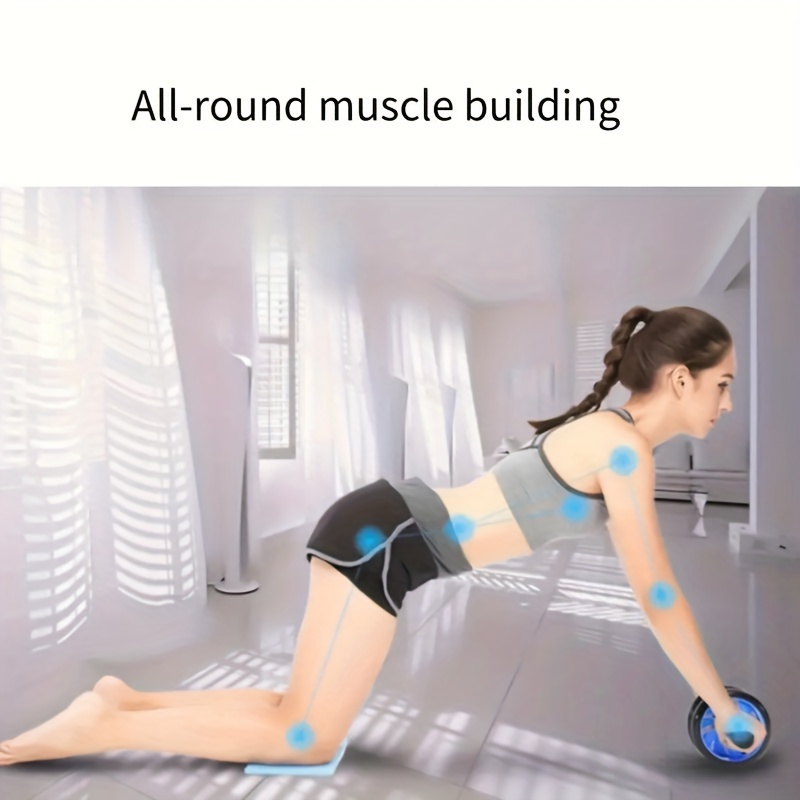 Ab Roller - a Device for Training Abdominal Muscles And Core Workouts - Because You Deserve The Best Fitness Core Shredder - Your New Abs Trainer - Featuring Extra Thick Knee Pads - with Dual Sliding Wheels
