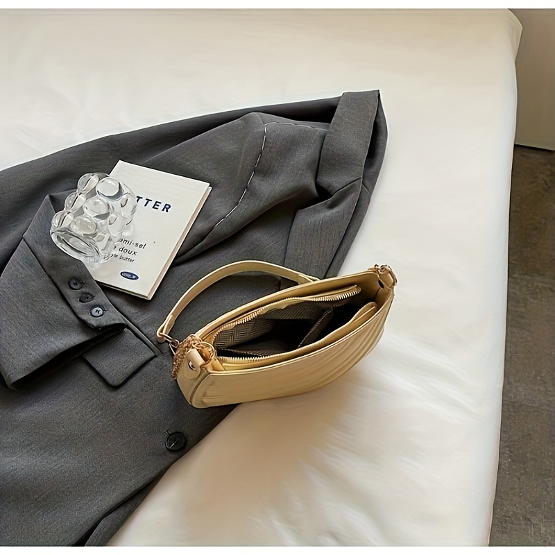 Niche Silver Bag, Trendy Small Flap Shoulder Purse, Women's Novelty  Crossbody Bag - Temu