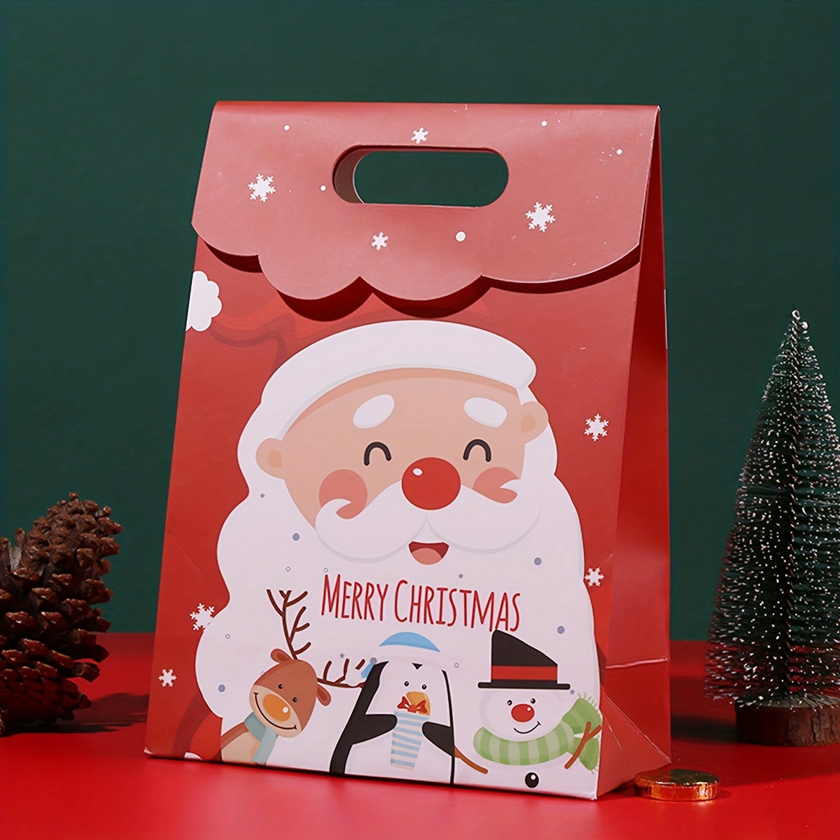 Christmas Eve Candy Portable Packaging Box Navidad - Temu